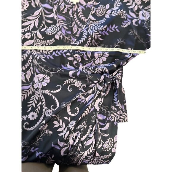 Misa Los Angeles Sylvia Faux Wrap Indigo Satin High Low Dress XS & L NWT - Picture 8 of 16